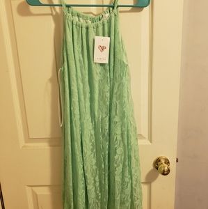 Mint Green Lace Dress